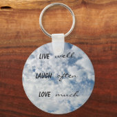 よく笑って多くの人を愛する キーホルダー (正面)