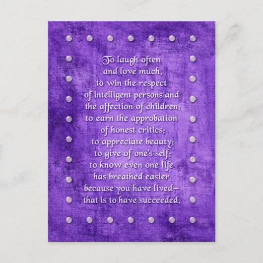 よく笑って愛して…はがき ポストカード (正面)