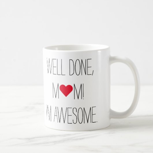 よく行った母おもしろい引用文母の日ティーコーヒー マグカップ (右)