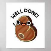 よく行わおもしろいれたステーキパン ポスター (正面)