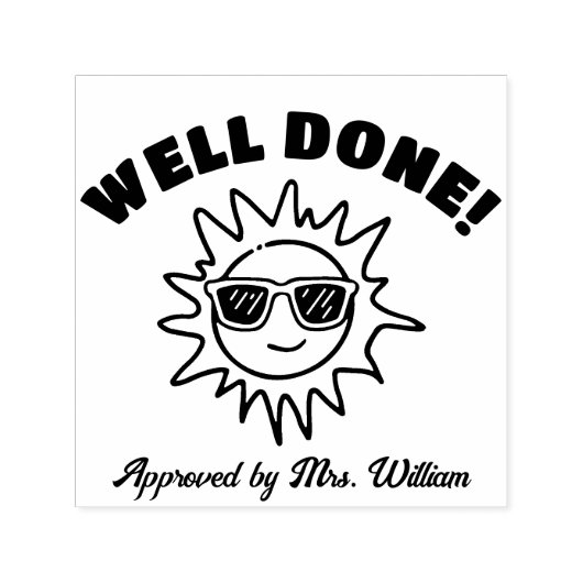 よく行われた日賛美グレーディング勇気付けられる先生 セルフインキングスタンプ (デザイン)