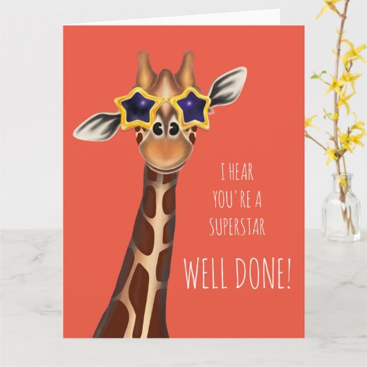 よく行われた'私はあなたはスーパースター'カード カード (黄色い花)