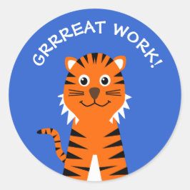 よく行われた虎の先生青 ラウンドシール