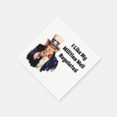 よく規制された民兵 スタンダードカクテルナプキン (角)