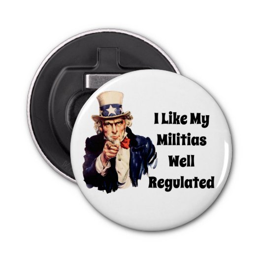 よく規制された民兵 栓抜き (正面)