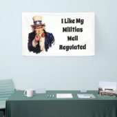 よく規制された民兵 横断幕 (トレードショー)