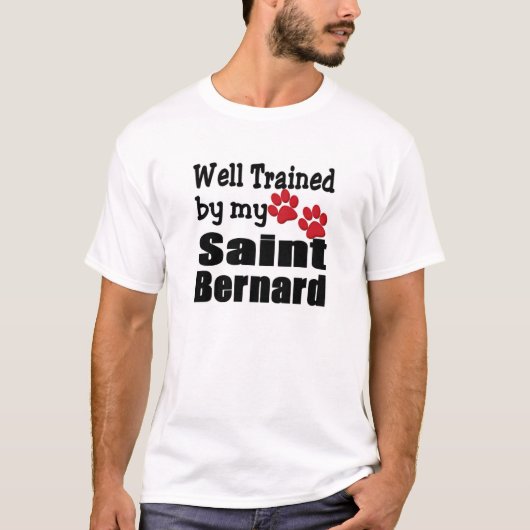 よく訓練されたセントバーナード Tシャツ (正面)