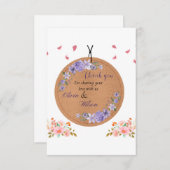 よく設計されたサンキューカード。 サンキューカード (正面/裏面)