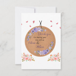 よく設計されたサンキューカード。 サンキューカード