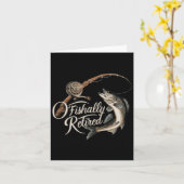 よく退職した魚釣りのO魚類退職した魚 カード (黄色い花)