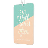 よく食べ旅行しばしばシックなトロピカルフルーツモノグラム カーエアーフレッシュナー (左)