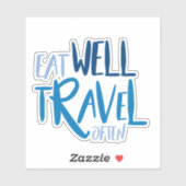 よく食べ旅行ステッカー シール (シート)