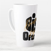 よく飲む大きな酒を夢見る カフェラテマグ (左アングル)