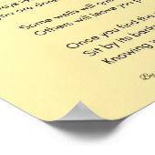 よく飲む詩の黄色の壁のアートデコール ポスター (角)