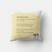 よく飲む詩の黄色 クッション (裏面)