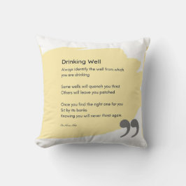 よく飲む詩の黄色 クッション