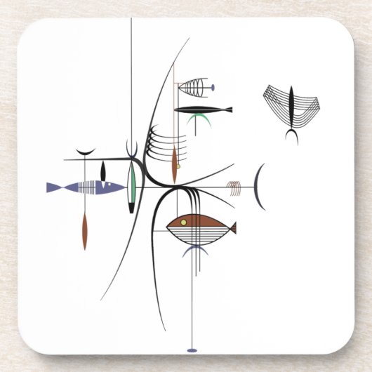 よく6版の海のコースターセットの#1 コースター (正面)