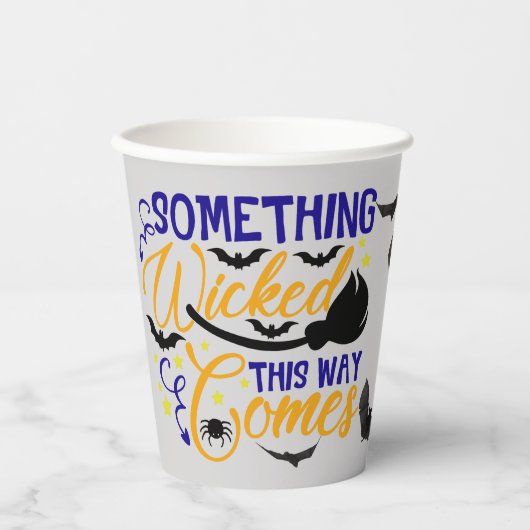 よこしまなハロウィンの来こと 紙コップ (正面)