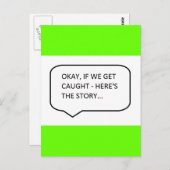 よしもし捕まった話はフーおもしろいー ポストカード (正面/裏面)