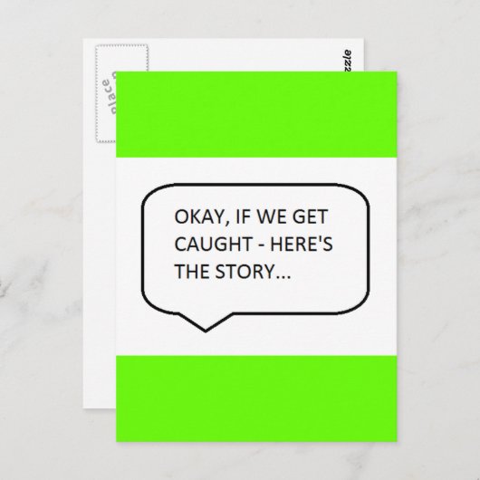 よしもし捕まった話はフーおもしろいー ポストカード (正面/裏面)