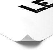 よし転がボーリングおもしろいプリン ポスター (角)