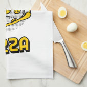 よし、でも最初のピザ キッチンタオル (四つ折り)