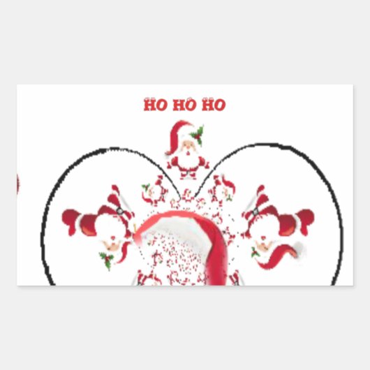よし、わかったサンタさん！ 長方形シール (正面)