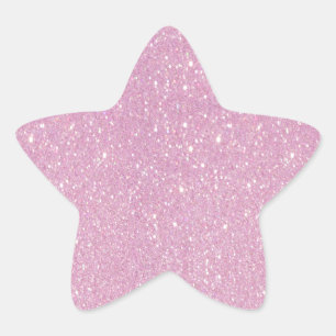 よじ登る美しい流行の柔らかい紫色のグリッター 星シール