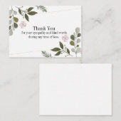 よだれかけ花葉サンキューカード ノートカード (正面/裏面)