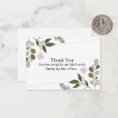 よだれかけ花葉サンキューカード ノートカード (正面/裏面インサイチュ)