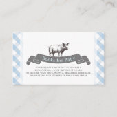 よだれかけ&リブ素朴ブルージンガムベビー エンクロージャーカード (正面)