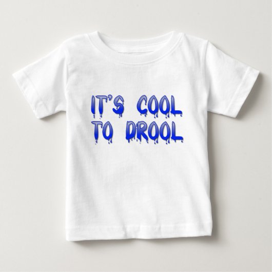 よだれが出るほどクールな赤ちゃん服 子供用Tシャツ ベビーTシャツ (正面)