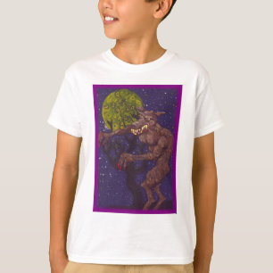 よだれを垂らす狼人間 Tシャツ