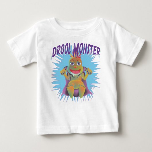 よだれモンスター ベビーTシャツ (正面)