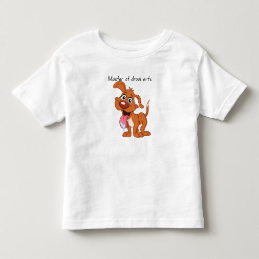 よだれ芸の達人 トドラーTシャツ (正面)