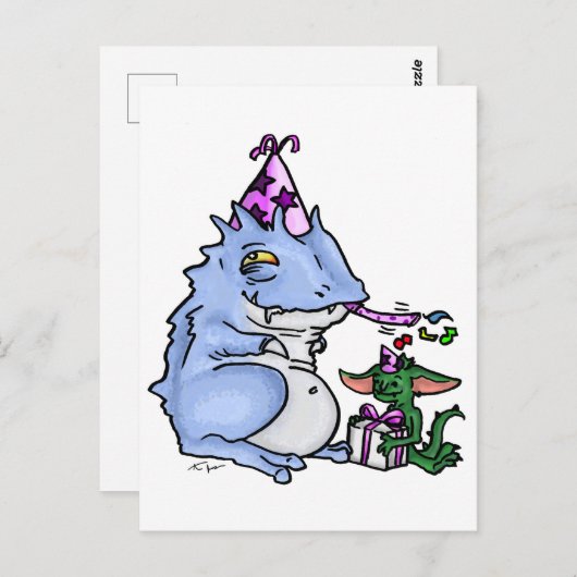 よだれ ポストカード (正面/裏面)