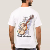 よのベース奏者の演劇他と Tシャツ (裏面)