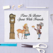 よの不思議の国のアリス友人と 薄葉紙 (クラフト)