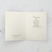 よの感じ、宗教赤いハイビスカスの花 シーズンカード (内部)