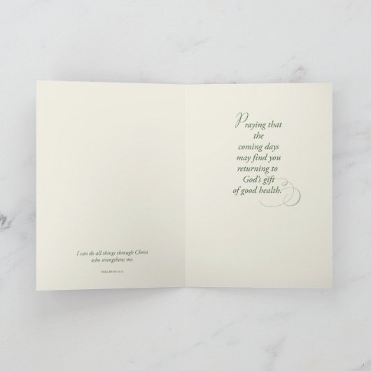 よの感じ、宗教赤いハイビスカスの花 シーズンカード (内部)