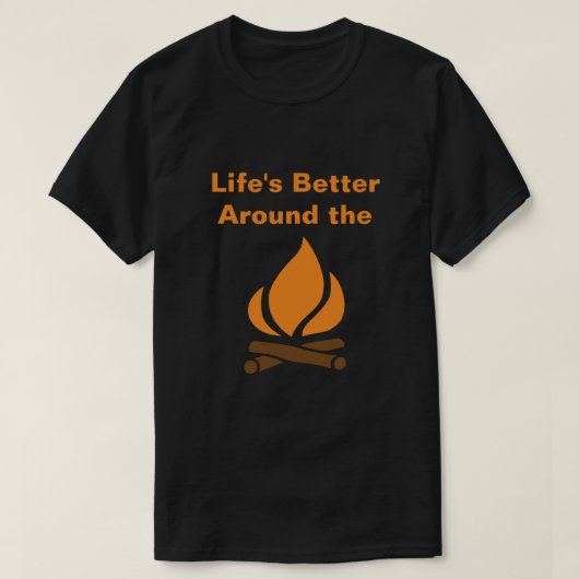 よの生命キャンプファイヤーのまわりで Tシャツ (デザイン正面)