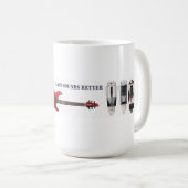 よの白熱［赤熱］光を放つなガラス音 コーヒーマグカップ (正面右)