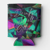 "よの飲み物カラフルな抽象美術の他と" 缶クーラー (正面)