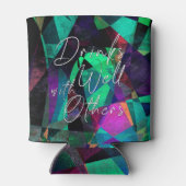 "よの飲み物カラフルな抽象美術の他と" 缶クーラー (裏面)