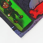 よの飲み物他とコーギー フリースブランケット (角)