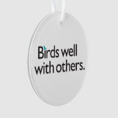 よの鳥他と オーナメント (正面)