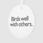 よの鳥他と オーナメント (正面)