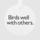 よの鳥他と オーナメント (正面)