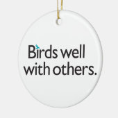 よの鳥他と セラミックオーナメント (左)