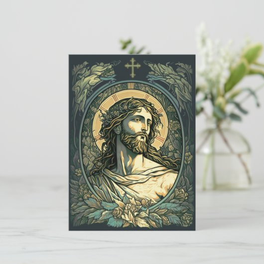 よみがえった!アールヌーボー絵画イエスの復活祭 シーズンカード (スタンド正面)